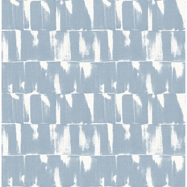 A-Street Prints Bancroft Blue Artistic Stripe Wallpaper - SKU 4122-27025
