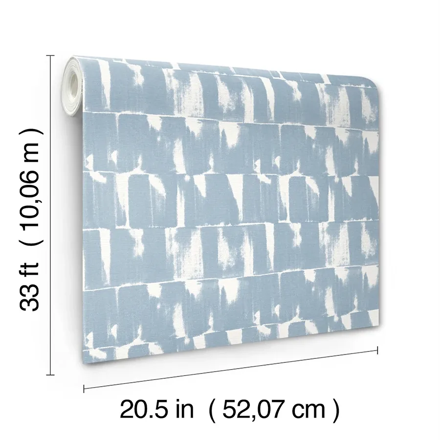 A-Street Prints Bancroft Blue Artistic Stripe Wallpaper | Wallpaper Twins A-Street Prints Bancroft Blue Artistic Stripe Wallpaper - SKU 4122-27025