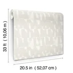 A-Street Prints Bancroft Dove Artistic Stripe Wallpaper - SKU 4122-27024