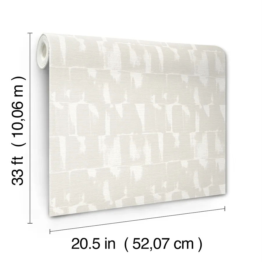 A-Street Prints Bancroft Dove Artistic Stripe Wallpaper - SKU 4122-27024