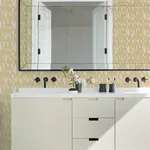 A-Street Prints Bancroft Gold Artistic Stripe Wallpaper - SKU 4122-27021