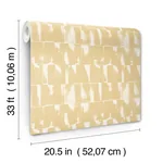 A-Street Prints Bancroft Gold Artistic Stripe Wallpaper - SKU 4122-27021