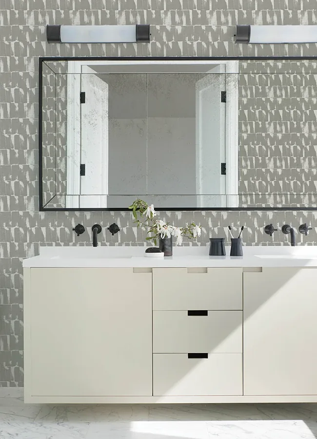 A-Street Prints Bancroft Grey Artistic Stripe Wallpaper | Wallpaper Twins A-Street Prints Bancroft Grey Artistic Stripe Wallpaper - SKU 4122-27022