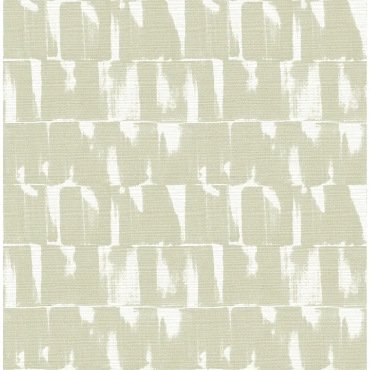 4122-27023 | Bancroft Sage Artistic Stripe Wallpaper