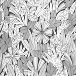 A-Street Prints Bannon Black Leaves Wallpaper - SKU 4081-26346