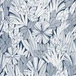 A-Street Prints Bannon Blue Leaves Wallpaper | Wallpaper Twins A-Street Prints Bannon Blue Leaves Wallpaper - SKU 4081-26342