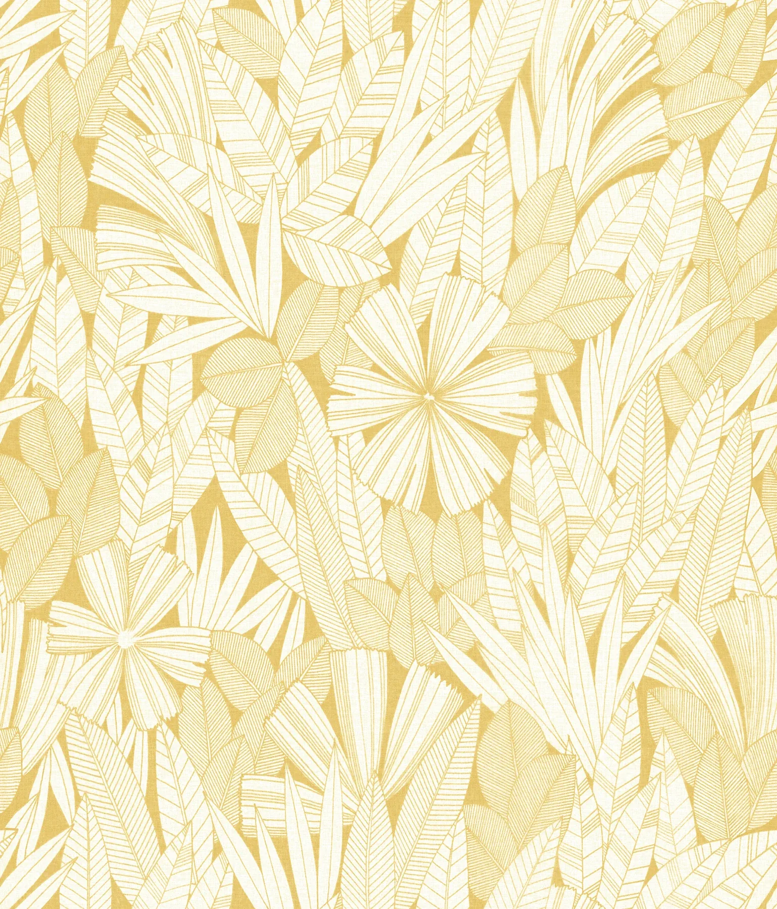 4081-26343 | Bannon Yellow Leaves Wallpaper