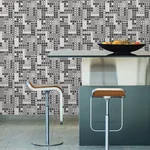 A-Street Prints Bantry Black Geometric Wallpaper | Wallpaper Twins A-Street Prints Bantry Black Geometric Wallpaper - SKU 2949-60700