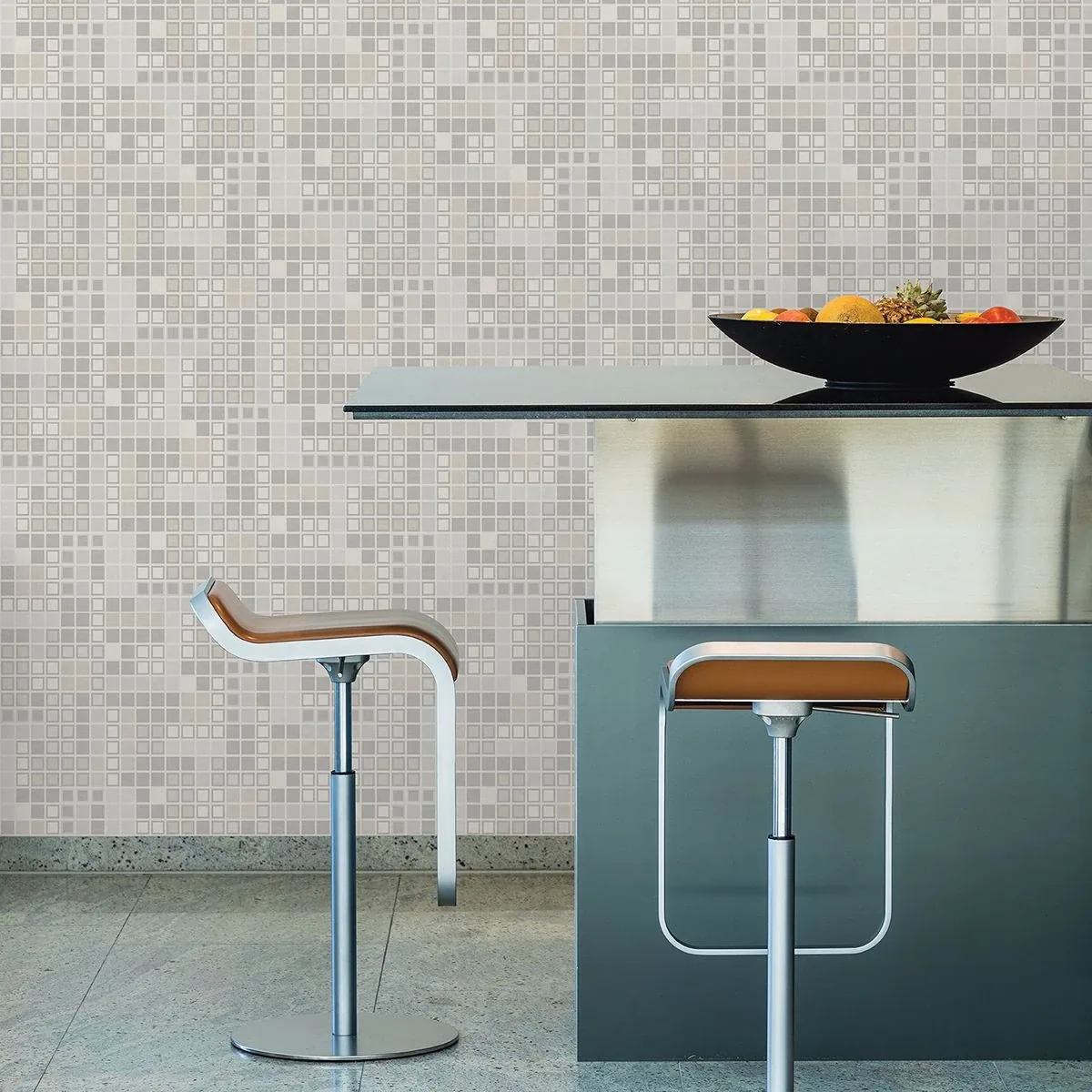 A-Street Prints Bantry Light Grey Geometric Wallpaper - SKU 2949-60708