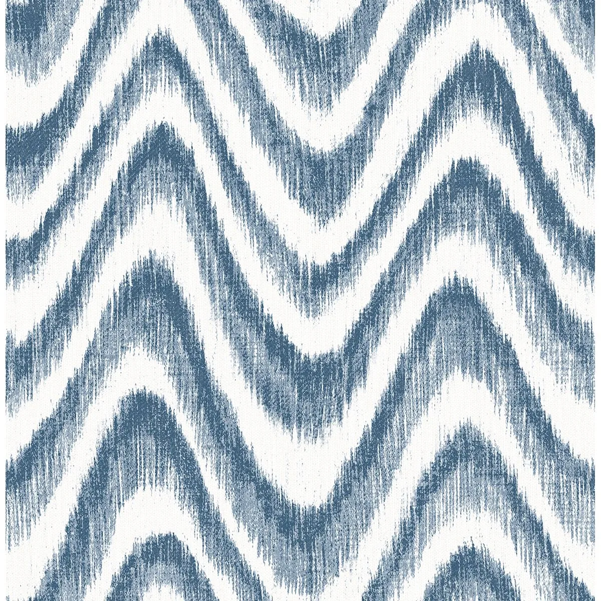 A-Street Prints Bargello Blue Faux Grasscloth Wave Wallpaper - SKU 2901-25408