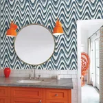 A-Street Prints Bargello Blue Faux Grasscloth Wave Wallpaper | Wallpaper Twins A-Street Prints Bargello Blue Faux Grasscloth Wave Wallpaper - SKU 2901-25408