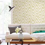 A-Street Prints Bargello Yellow Faux Grasscloth Wave Wallpaper | Wallpaper Twins A-Street Prints Bargello Yellow Faux Grasscloth Wave Wallpaper - SKU 2901-25409