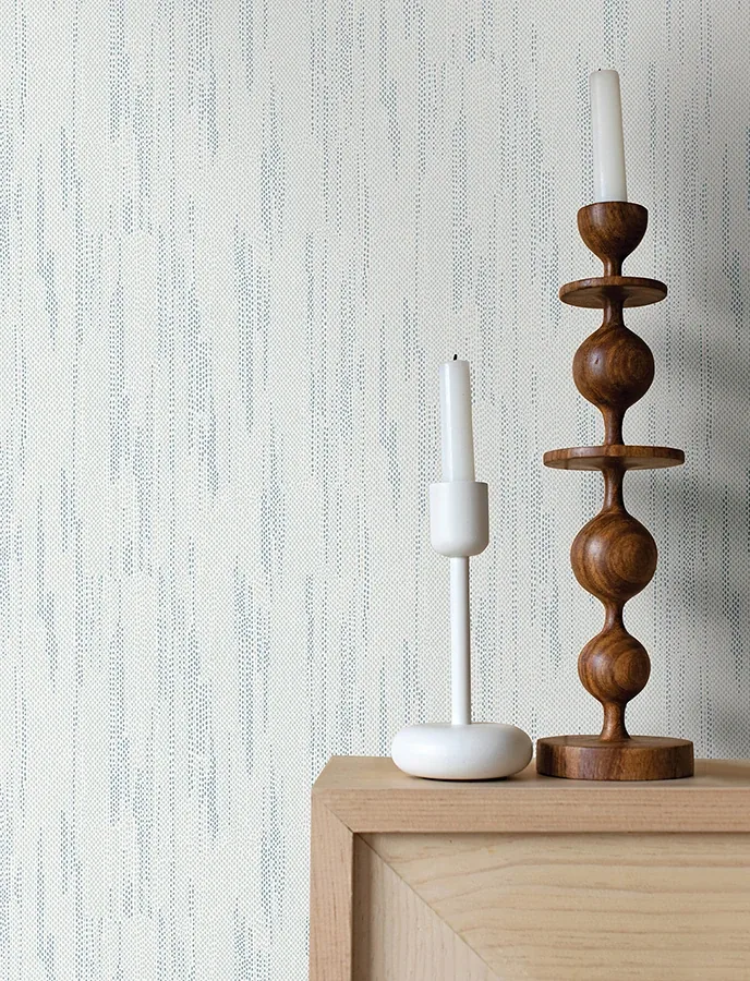 A-Street Prints Baris Aqua Stipple Stripe Wallpaper - SKU 4141-27150