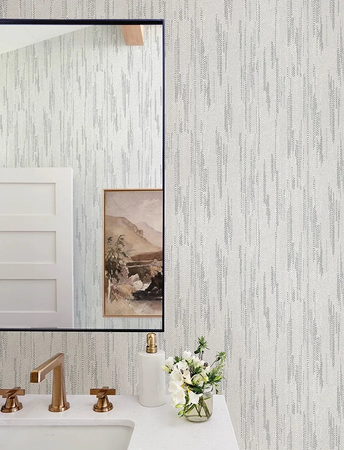 A-Street Prints Baris Charcoal Stipple Stripe Wallpaper | Wallpaper Twins A-Street Prints Baris Charcoal Stipple Stripe Wallpaper - SKU 4141-27151