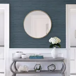 A-Street Prints Barnaby Indigo Faux Grasscloth Wallpaper | Wallpaper Twins A-Street Prints Barnaby Indigo Faux Grasscloth Wallpaper - SKU 2964-25959