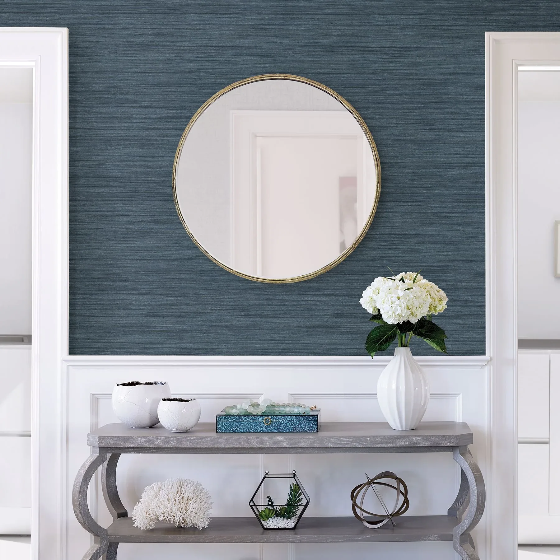 A-Street Prints Barnaby Indigo Faux Grasscloth Wallpaper | Wallpaper Twins A-Street Prints Barnaby Indigo Faux Grasscloth Wallpaper - SKU 2964-25959