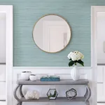 A-Street Prints Barnaby Light Blue Faux Grasscloth Wallpaper | Wallpaper Twins A-Street Prints Barnaby Light Blue Faux Grasscloth Wallpaper - SKU 2964-25961