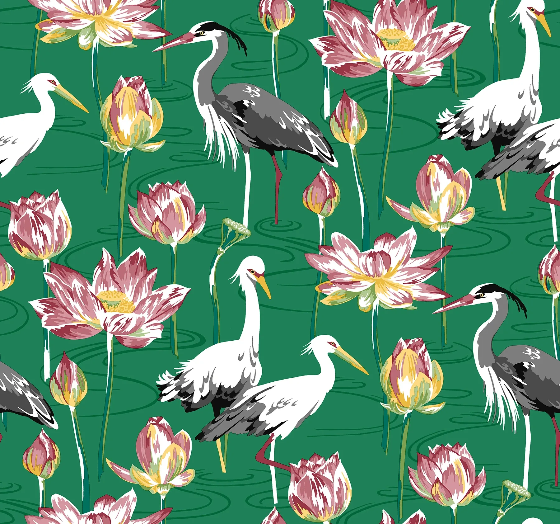 A-Street Prints Barton Green Heron Wallpaper - SKU 4081-87551