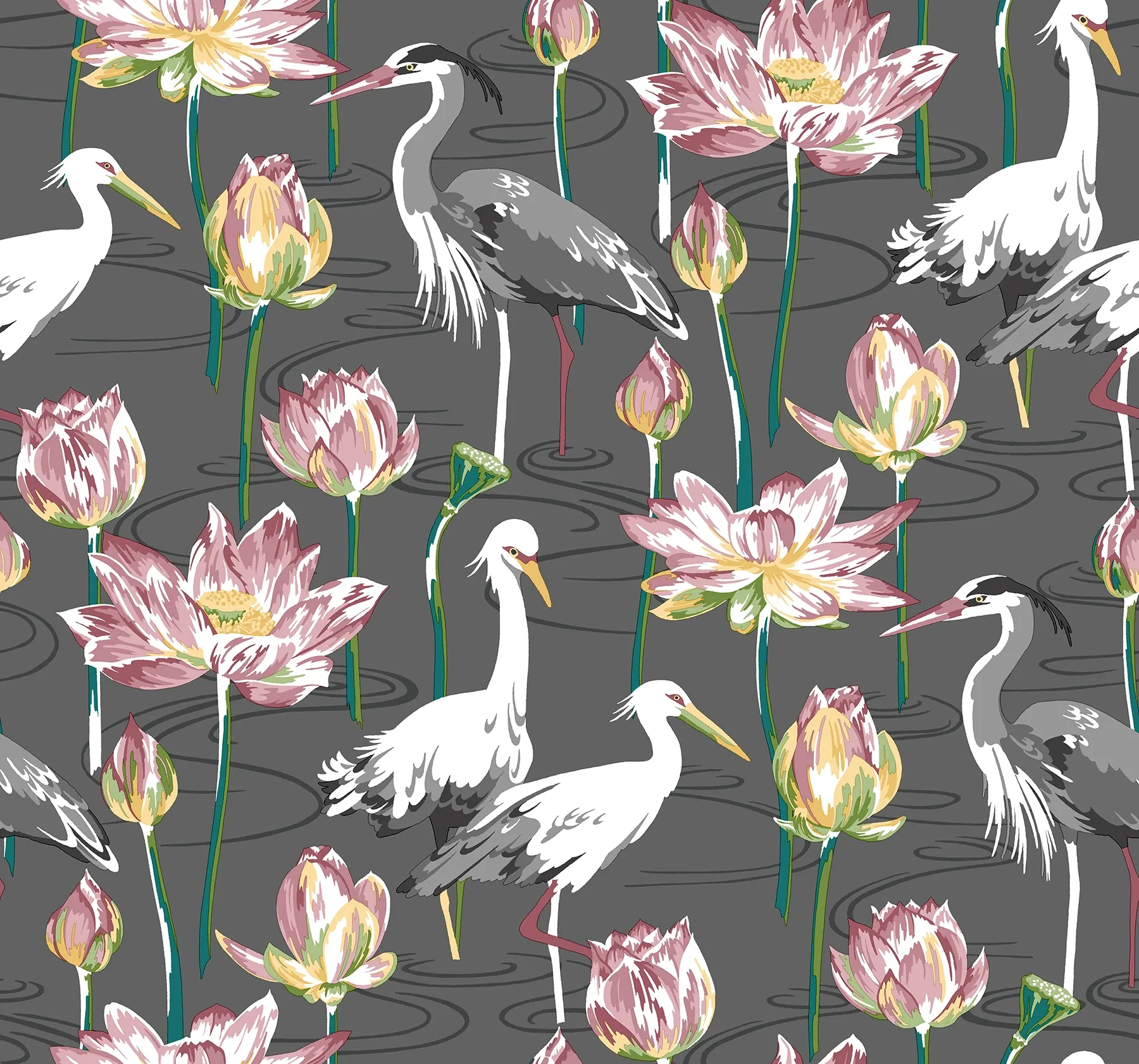 4081-87553 | Barton Grey Heron Wallpaper