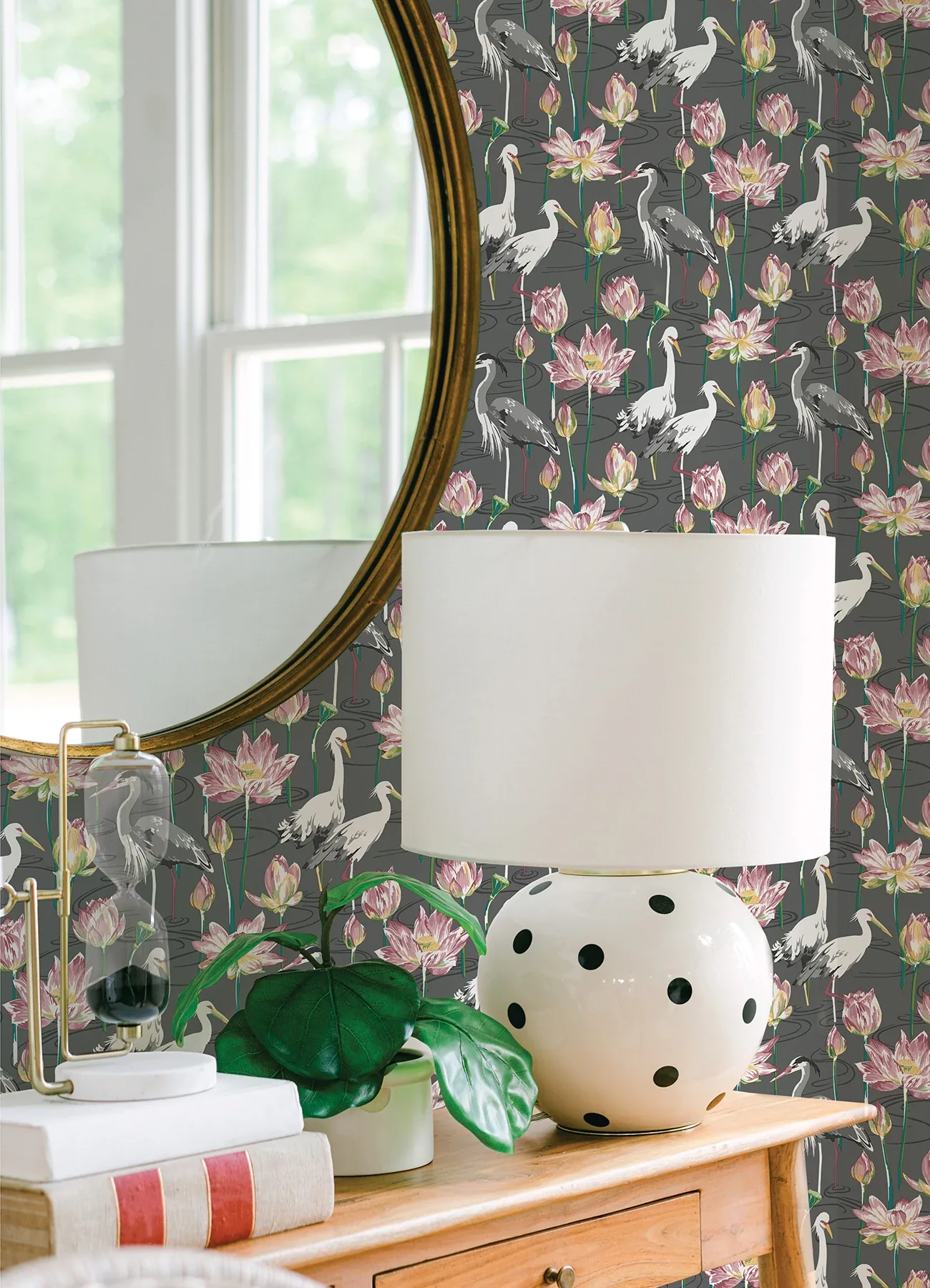 A-Street Prints Barton Grey Heron Wallpaper - SKU 4081-87553