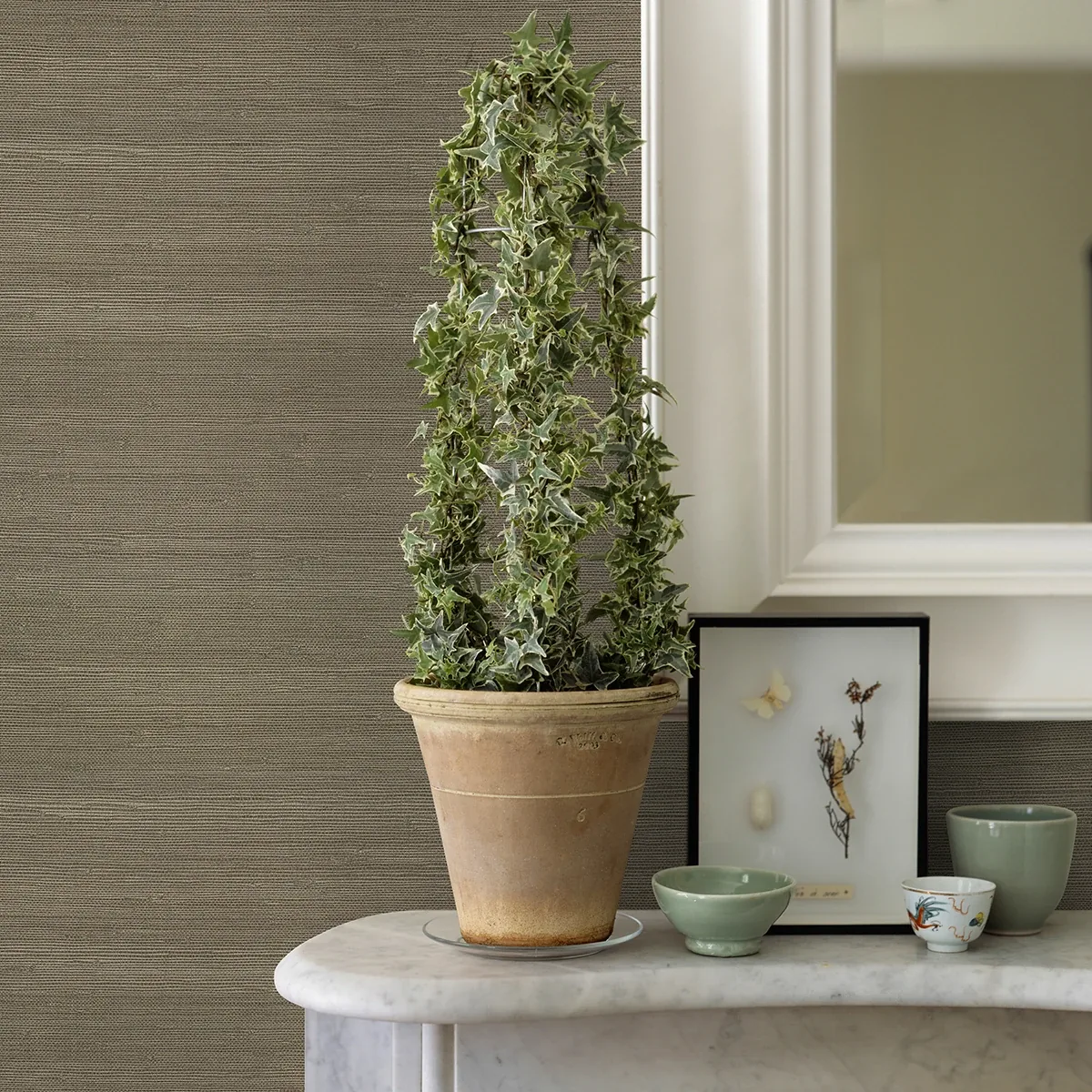 A-Street Prints Battan Olive Jute Grasscloth Wallpaper - SKU 2972-65655