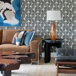 A-Street Prints Baxter Charcoal Semicircle Mosaic Wallpaper | Wallpaper Twins A-Street Prints Baxter Charcoal Semicircle Mosaic Wallpaper - SKU 4141-27110
