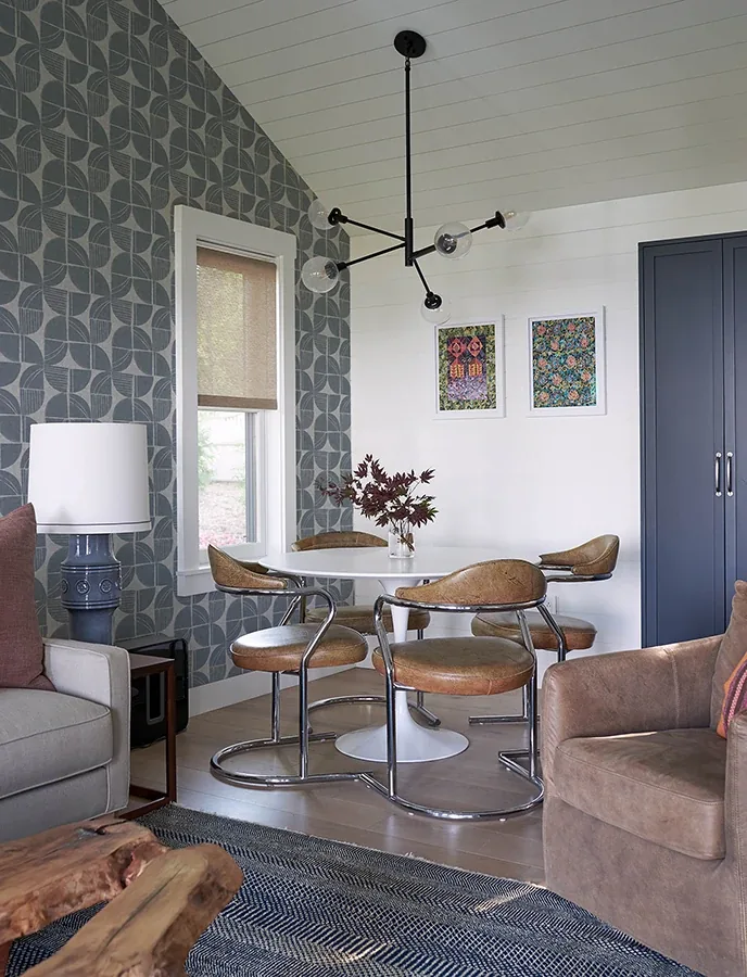 A-Street Prints Baxter Denim Semicircle Mosaic Wallpaper | Wallpaper Twins A-Street Prints Baxter Denim Semicircle Mosaic Wallpaper - SKU 4141-27112