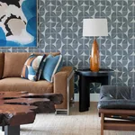 A-Street Prints Baxter Denim Semicircle Mosaic Wallpaper | Wallpaper Twins A-Street Prints Baxter Denim Semicircle Mosaic Wallpaper - SKU 4141-27112