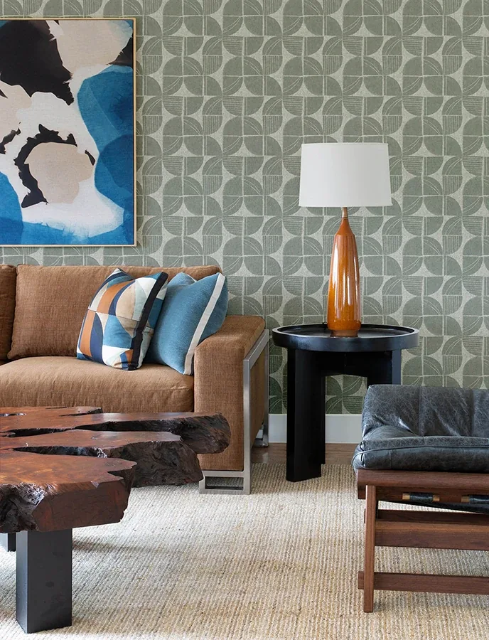 A-Street Prints Baxter Sea Green Semicircle Mosaic Wallpaper | Wallpaper Twins A-Street Prints Baxter Sea Green Semicircle Mosaic Wallpaper - SKU 4141-27113