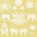 A-Street Prints Bazaar Yellow Elephant Oasis Wallpaper - SKU 4014-26434