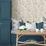 A-Street Prints Beach Rose Champagne Floral Fruits Wallpaper | Wallpaper Twins A-Street Prints Beach Rose Champagne Floral Fruits Wallpaper - SKU 4172-27495