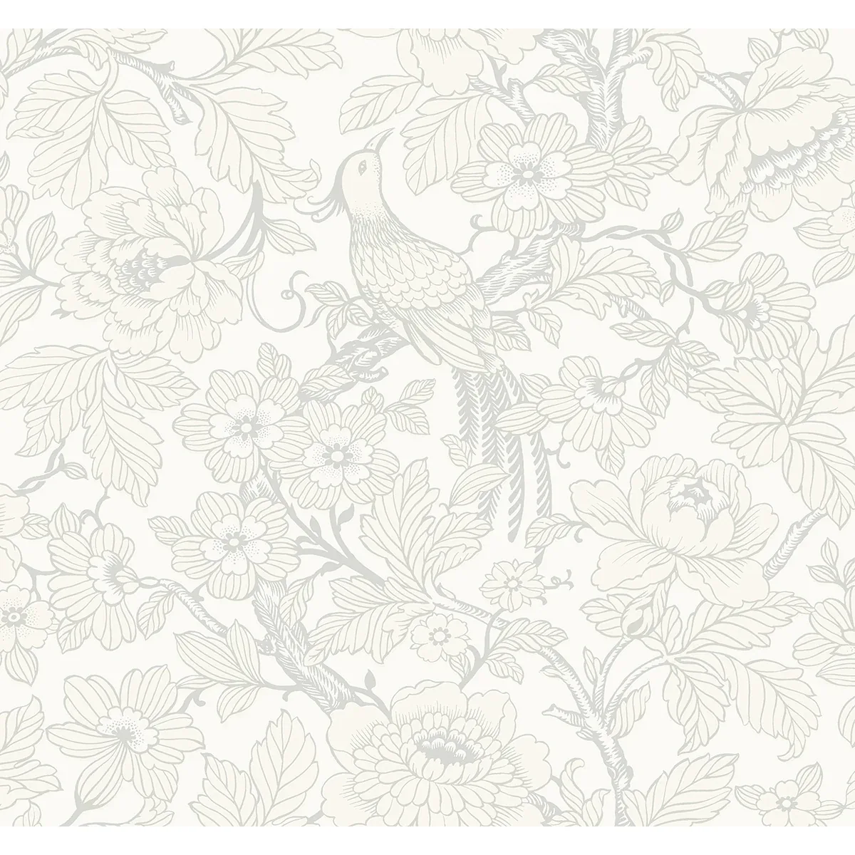 2927-80400 | Beaufort Dove Peony Chinoiserie Wallpaper