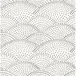 A-Street Prints Bennett Charcoal Dotted Scallop Wallpaper - SKU 2903-25870