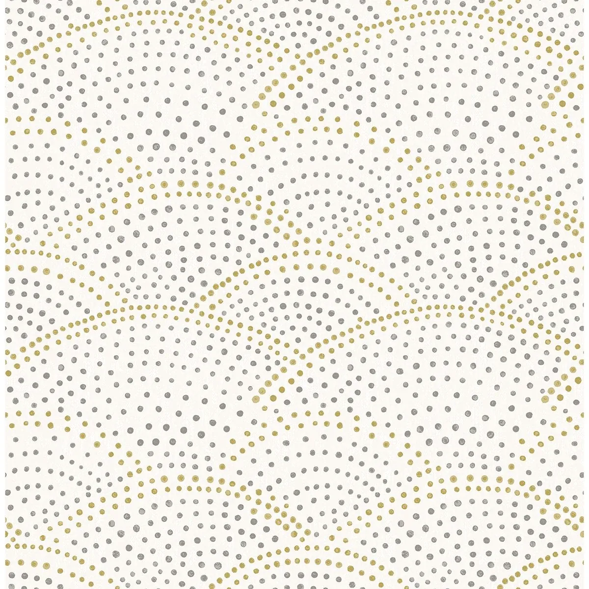 2903-25869 | Bennett Grey Dotted Scallop Wallpaper