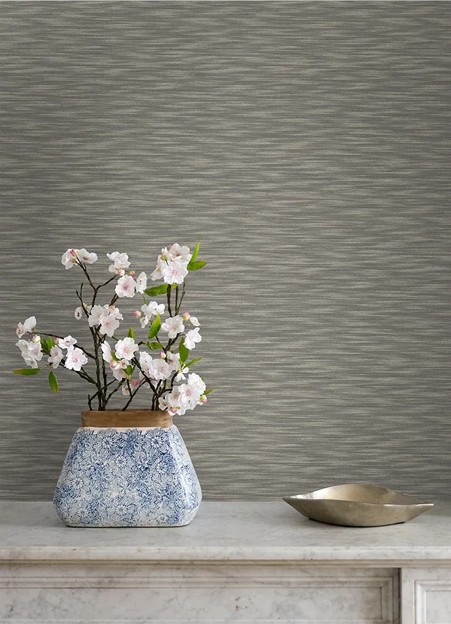 A-Street Prints Benson Brown Faux Fabric Wallpaper | Wallpaper Twins A-Street Prints Benson Brown Faux Fabric Wallpaper - SKU 4046-26157