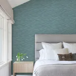 A-Street Prints Benson Dark Blue Faux Fabric Wallpaper | Wallpaper Twins A-Street Prints Benson Dark Blue Faux Fabric Wallpaper - SKU 4046-26154