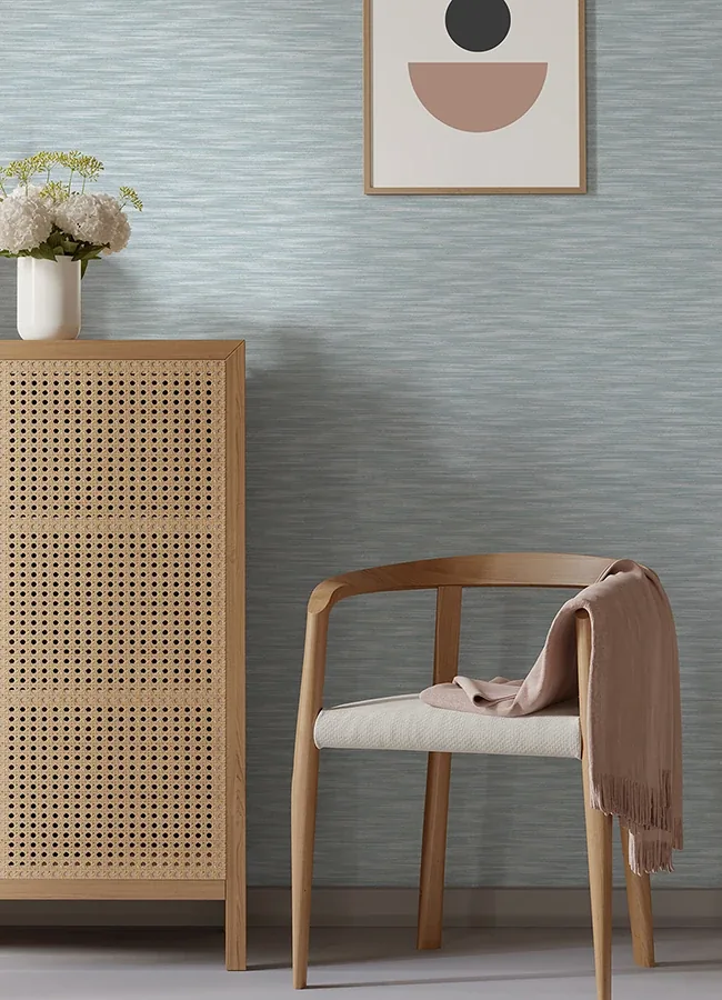 A-Street Prints Benson Light Blue Faux Fabric Wallpaper | Wallpaper Twins A-Street Prints Benson Light Blue Faux Fabric Wallpaper - SKU 4046-26153