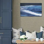 A-Street Prints Benson Taupe Faux Fabric Wallpaper | Wallpaper Twins A-Street Prints Benson Taupe Faux Fabric Wallpaper - SKU 4046-26155