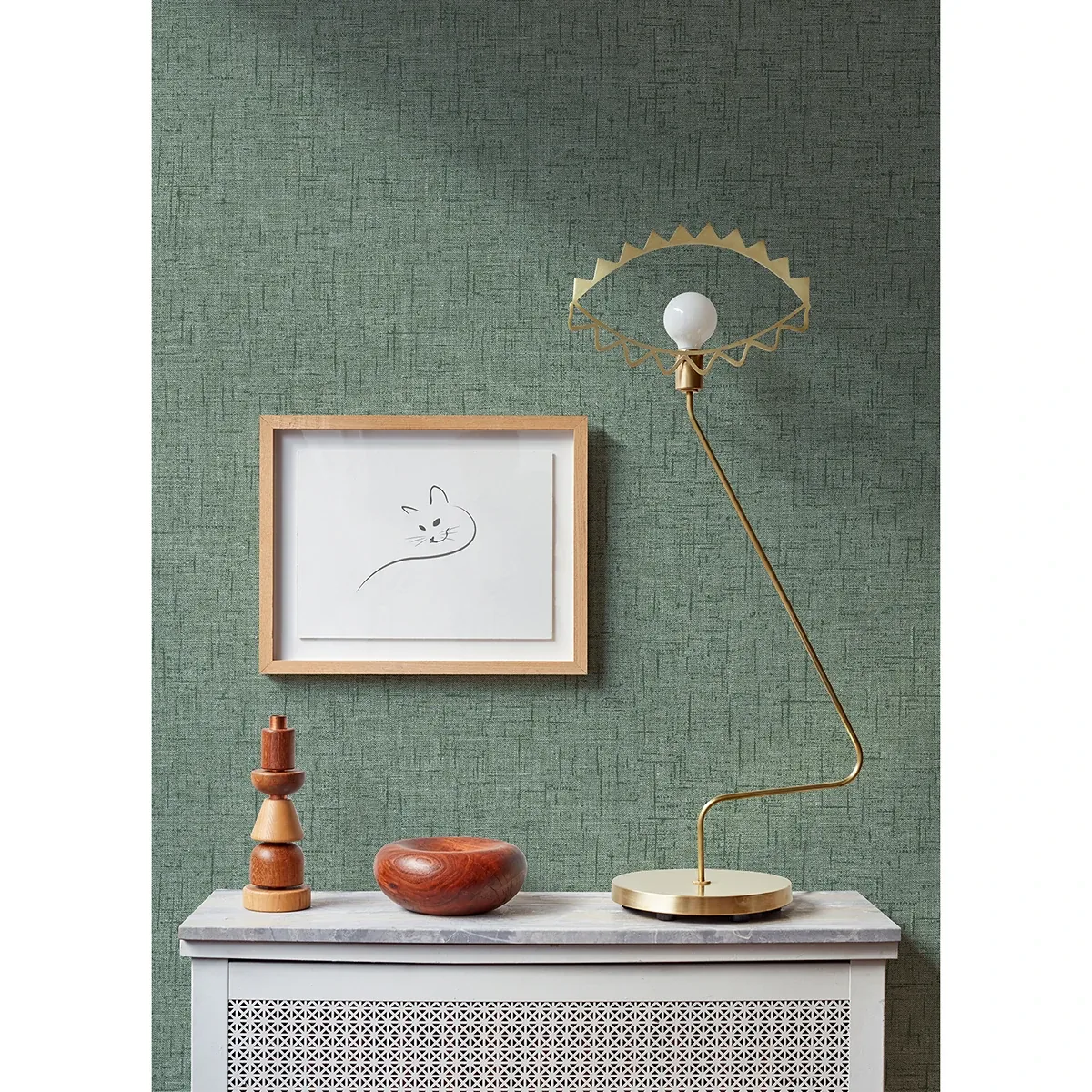 A-Street Prints Bentley Green Faux Linen Wallpaper | Wallpaper Twins A-Street Prints Bentley Green Faux Linen Wallpaper - SKU 2973-90911
