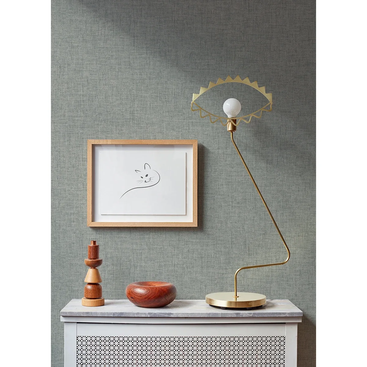 A-Street Prints Bentley Slate Faux Linen Wallpaper | Wallpaper Twins A-Street Prints Bentley Slate Faux Linen Wallpaper - SKU 2973-90914