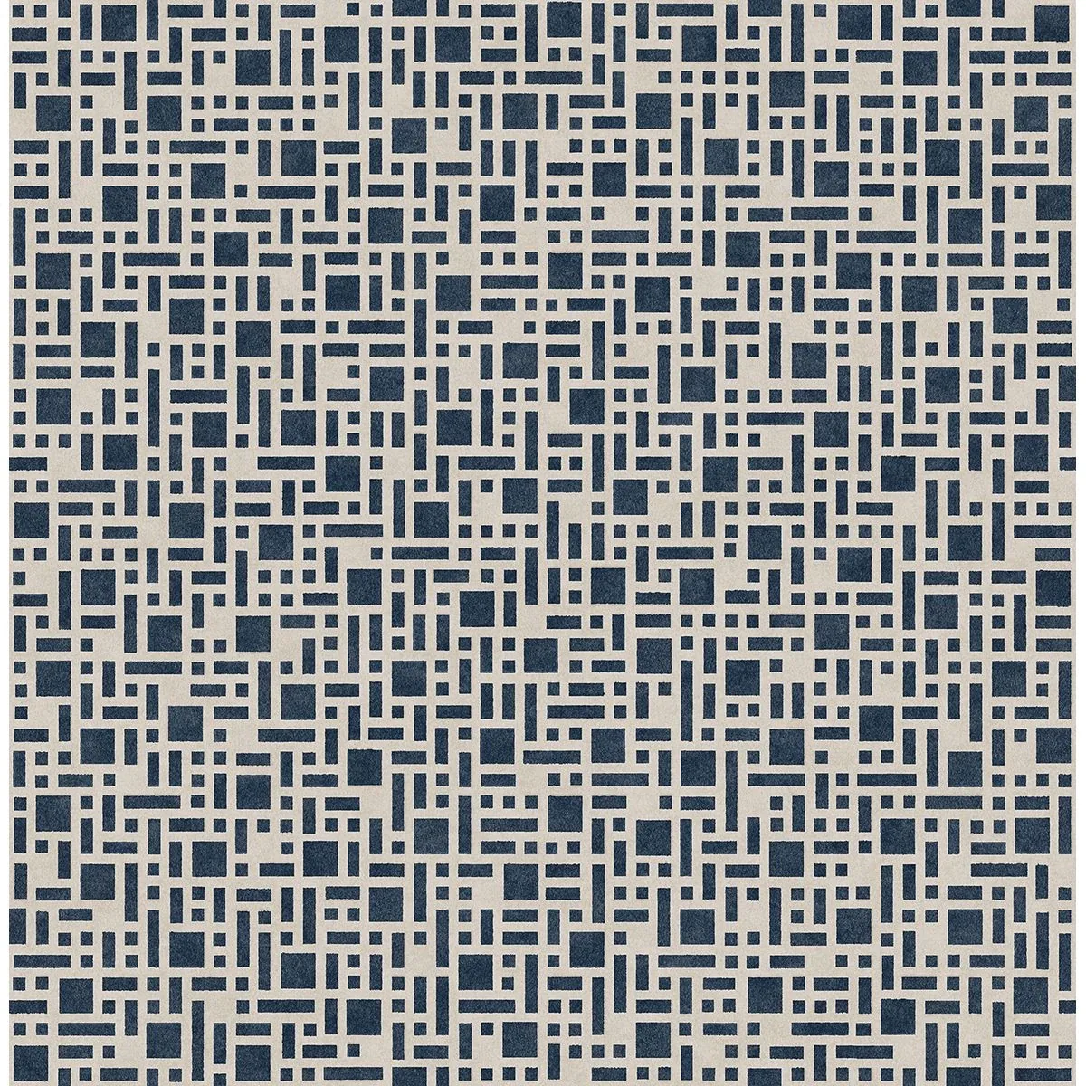 2764-24339 | Bento Indigo Geometric Wallpaper