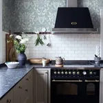 A-Street Prints Berit Blue Floral Crest Wallpaper - SKU 4080-83129