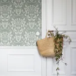 A-Street Prints Berit Blue Floral Crest Wallpaper - SKU 4080-83129