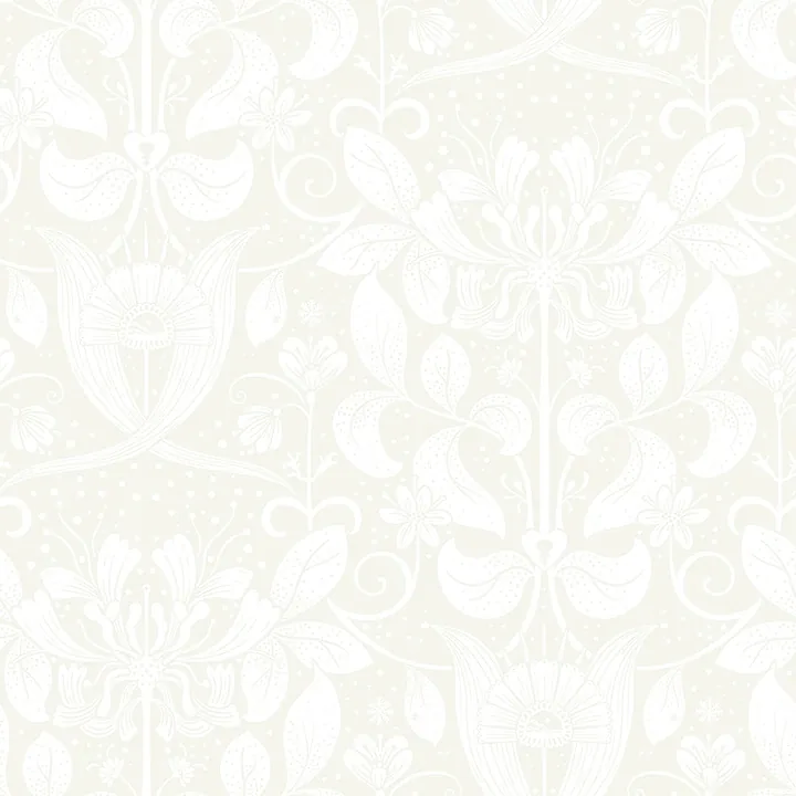 4080-83130 | Berit Bone Floral Crest Wallpaper