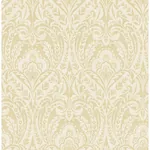 A-Street Prints Berkshire Butter Damask Wallpaper - SKU 4147-27383