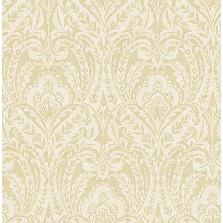 4147-27383 | Berkshire Butter Damask Wallpaper