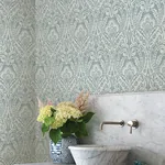 A-Street Prints Berkshire Denim Damask Wallpaper | Wallpaper Twins A-Street Prints Berkshire Denim Damask Wallpaper - SKU 4147-27380