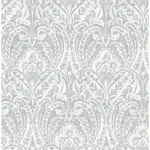 A-Street Prints Berkshire Grey Damask Wallpaper - SKU 4147-27381