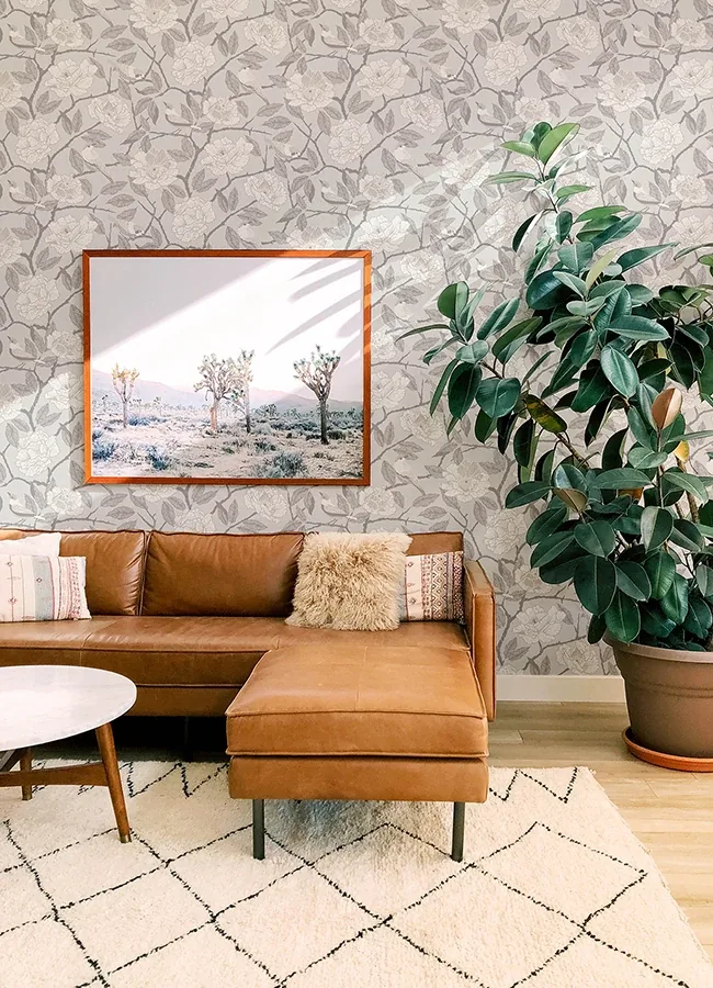 A-Street Prints Bernadina Grey Rosebush Wallpaper | Wallpaper Twins A-Street Prints Bernadina Grey Rosebush Wallpaper - SKU 4143-34021