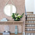 A-Street Prints Biscayne Coral Flamingo Beach Wallpaper - SKU 4172-82007